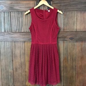 Lauren Conrad dark red dress